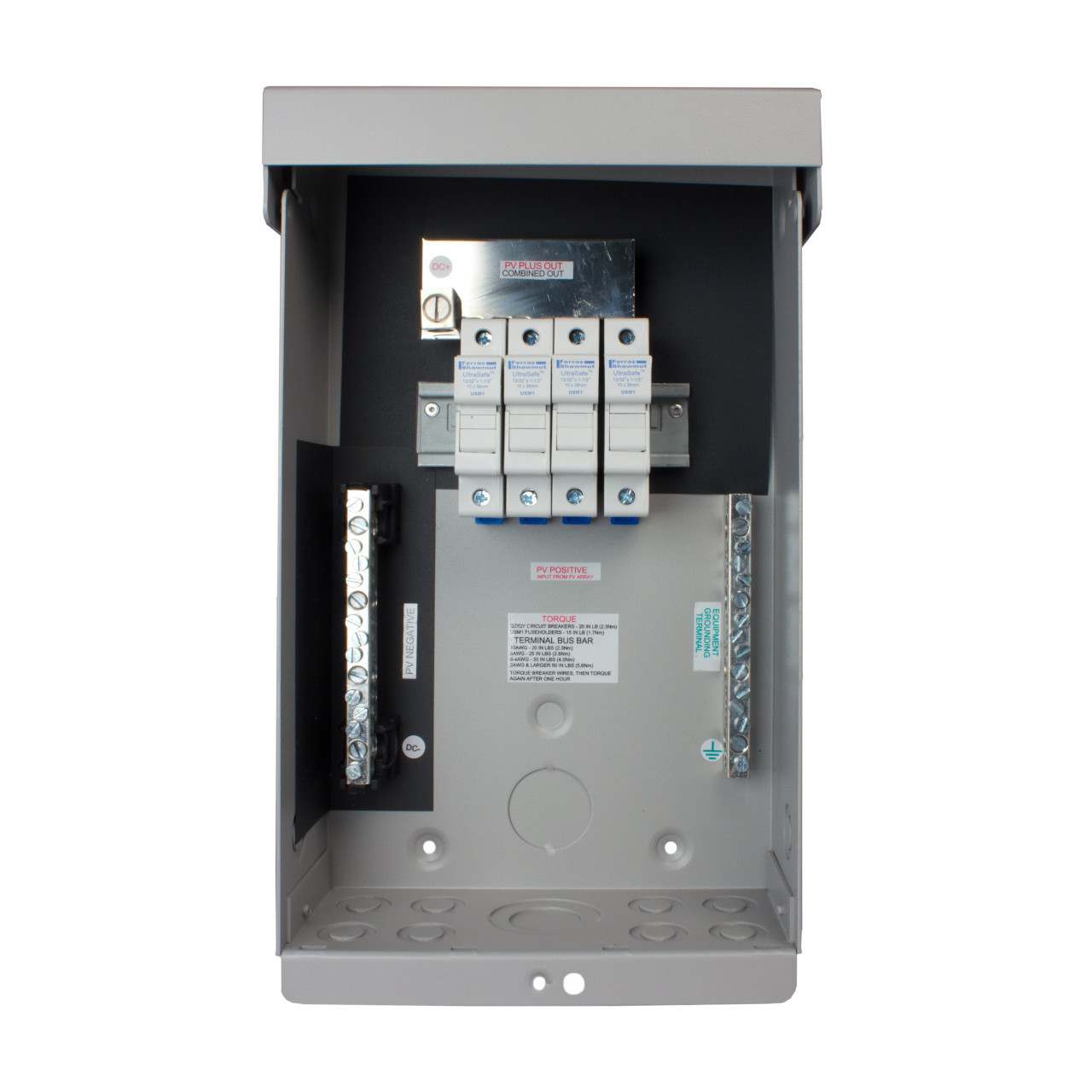 MidNite Solar - MNPV6 DC Combiner Box - Open Fuses