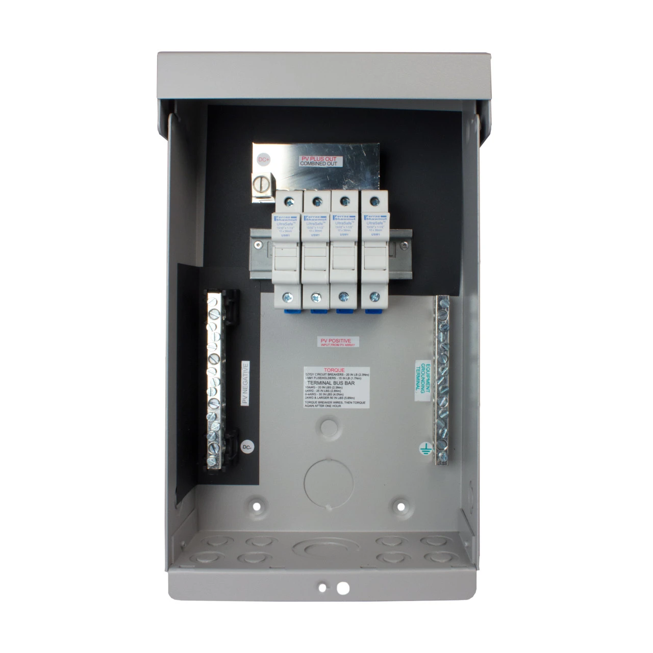 MidNite Solar - MNPV6 DC Combiner Box - Open Fuses