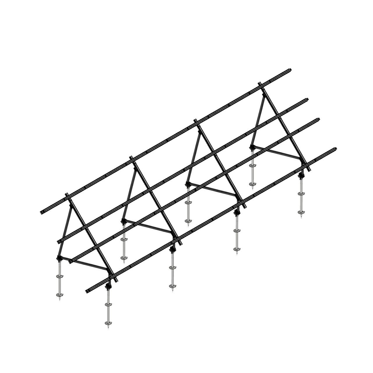 Schletter - PVMax 2Vx12-45deg-Screw-No-Panels