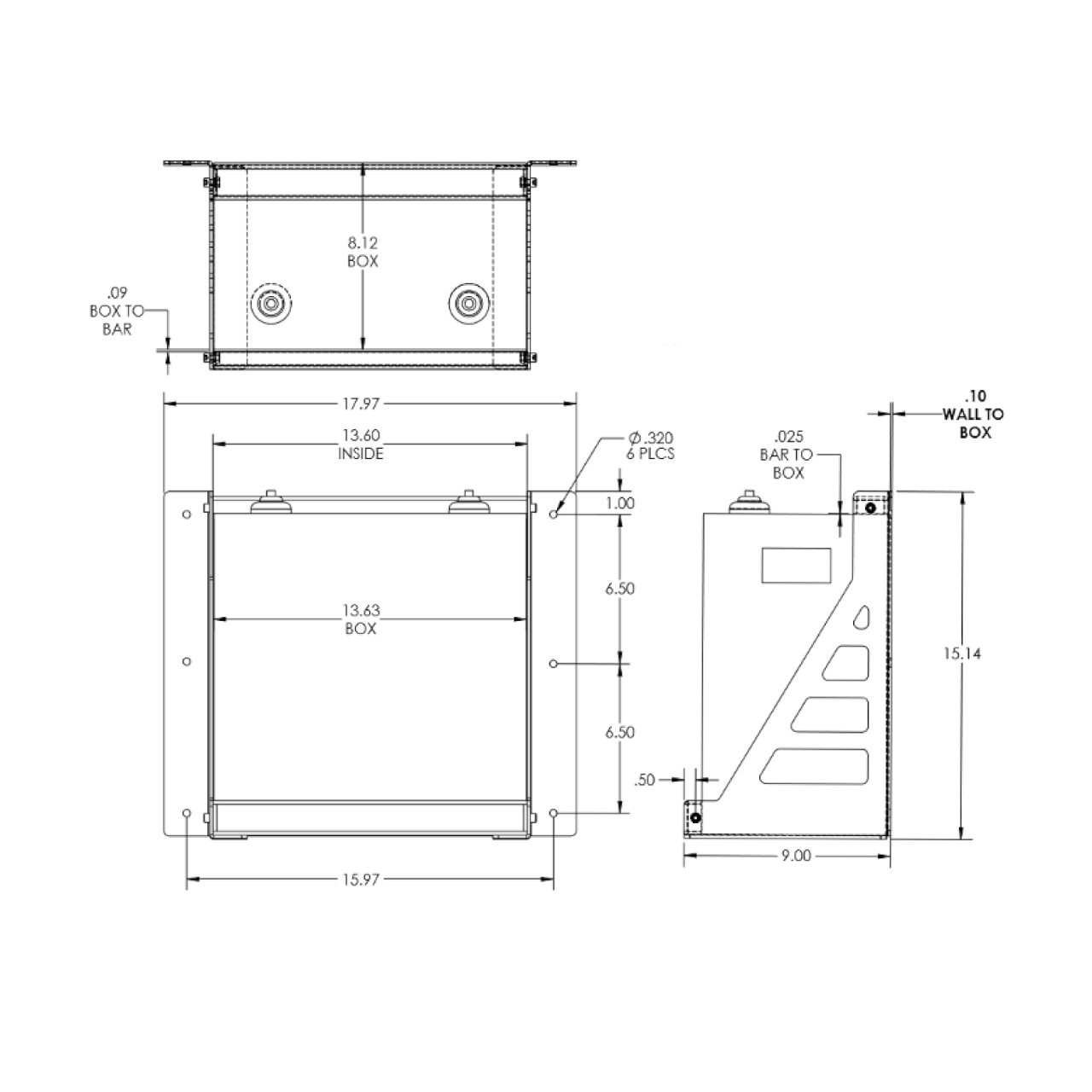 SimpliPhi - Wall Mount Bracket for PHI/AmpliPHI-3.8
