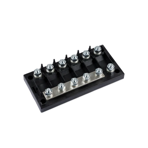 Victron Energy - Fuse Holder 6-way MEGA-fuse - Cover off
