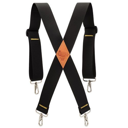 Weaver Black Nylon Suspenders