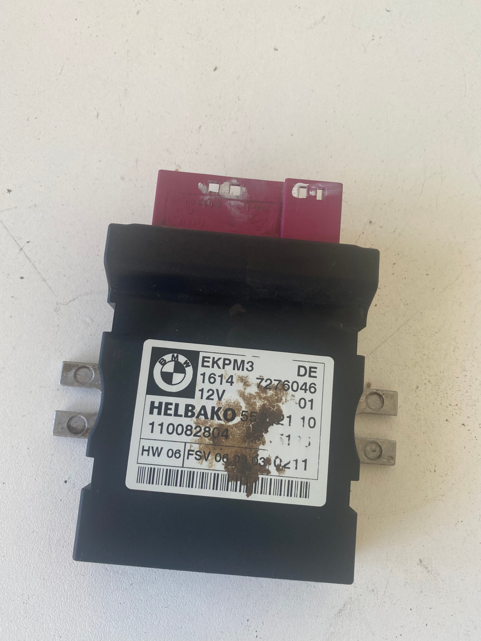 BMW E70 USED FUEL PUMP CONTROL MODULE 1614 7276046 Parts 4 European Cars