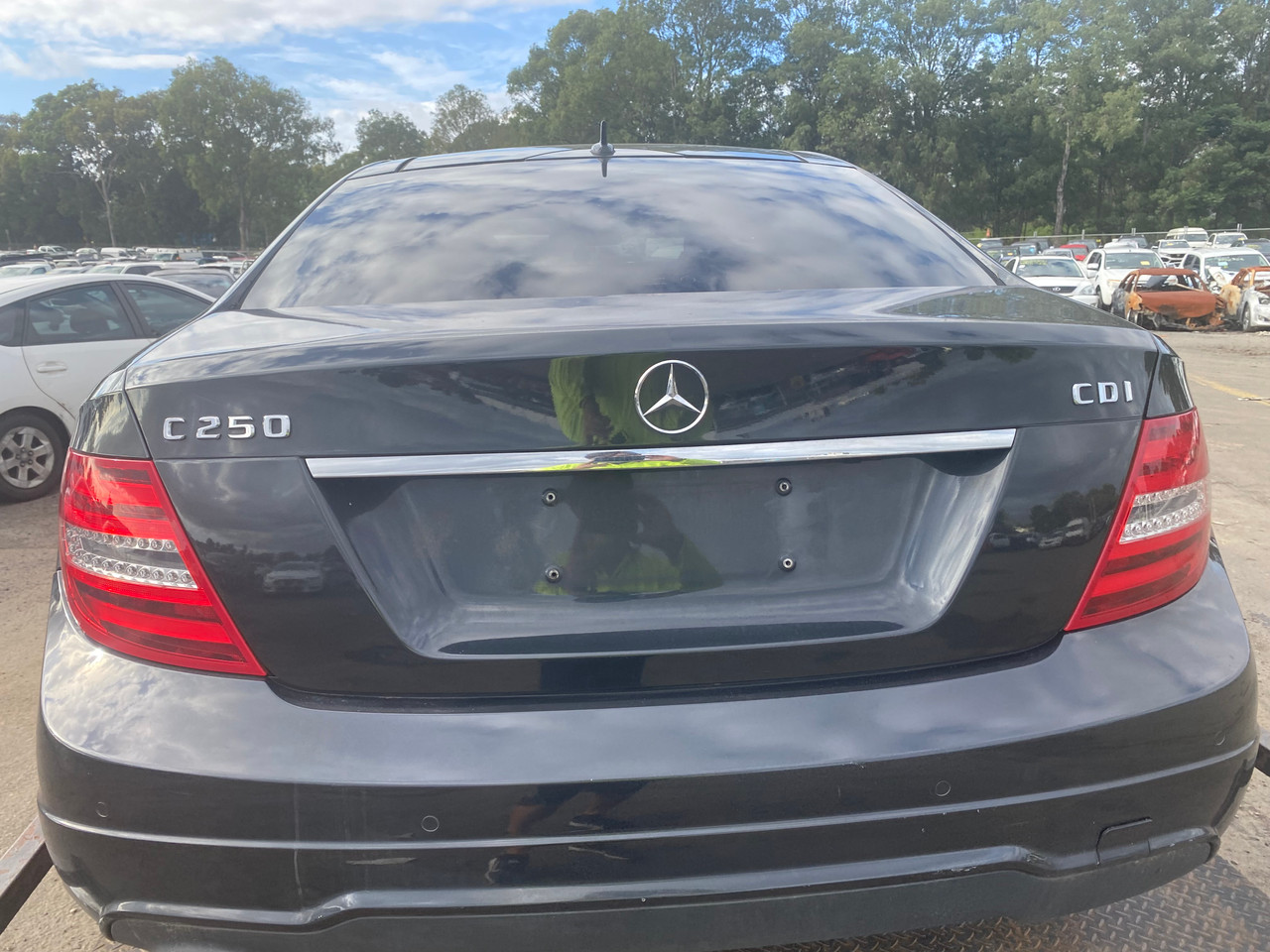MERCEDES W204 COUPE USED REAR BUMPER IN BLACK - Parts 4 European Cars