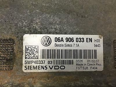 VW GOLF MK5 1.6l USED ENGINE COMPUTER BOX ecu 06A 906 033 EN - Parts 4 ...