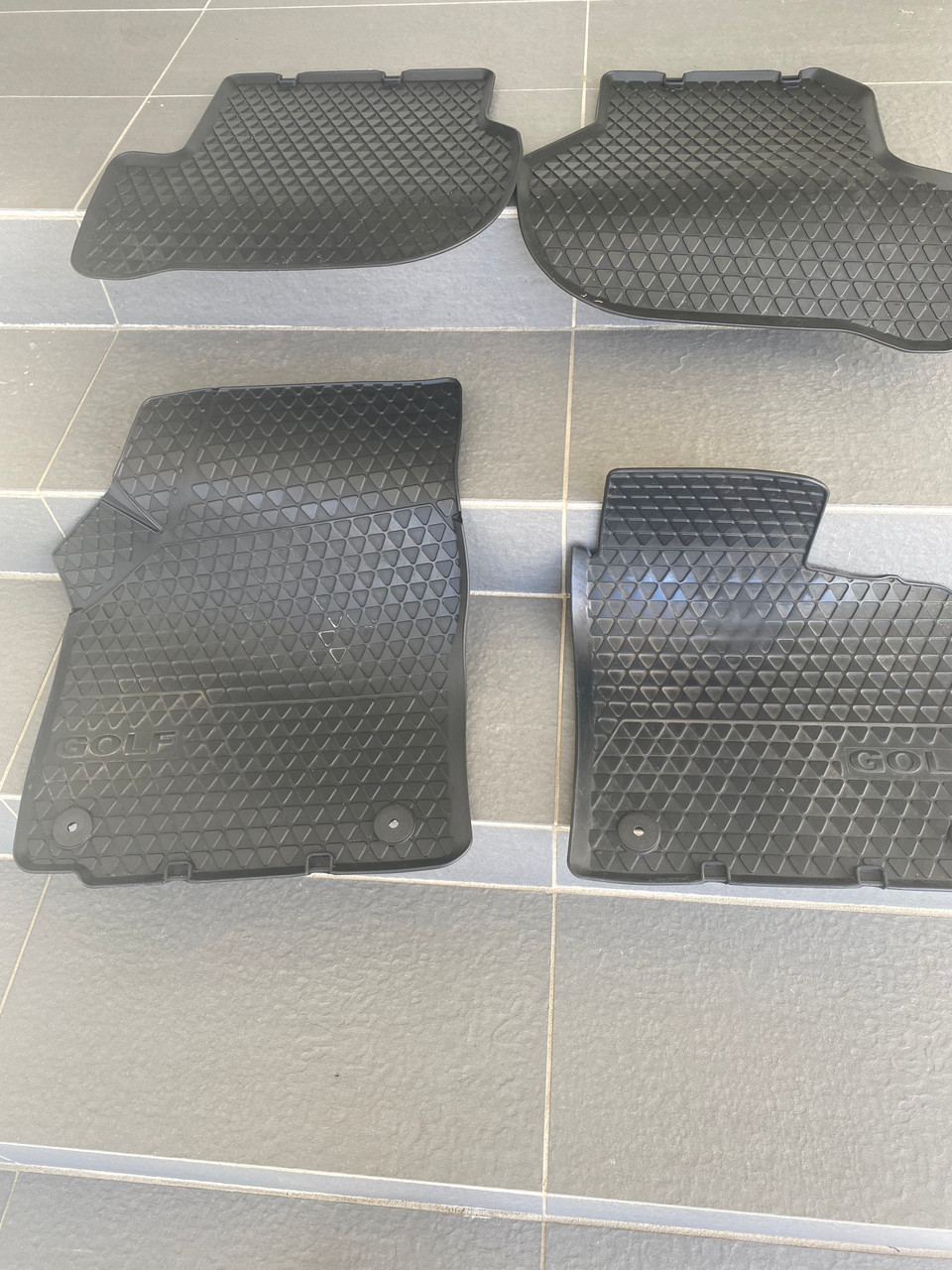 VW GOLF MK6 USED RUBBER FLOOR MATS 1K2 061 501 041 BLACK Parts 4 European Cars