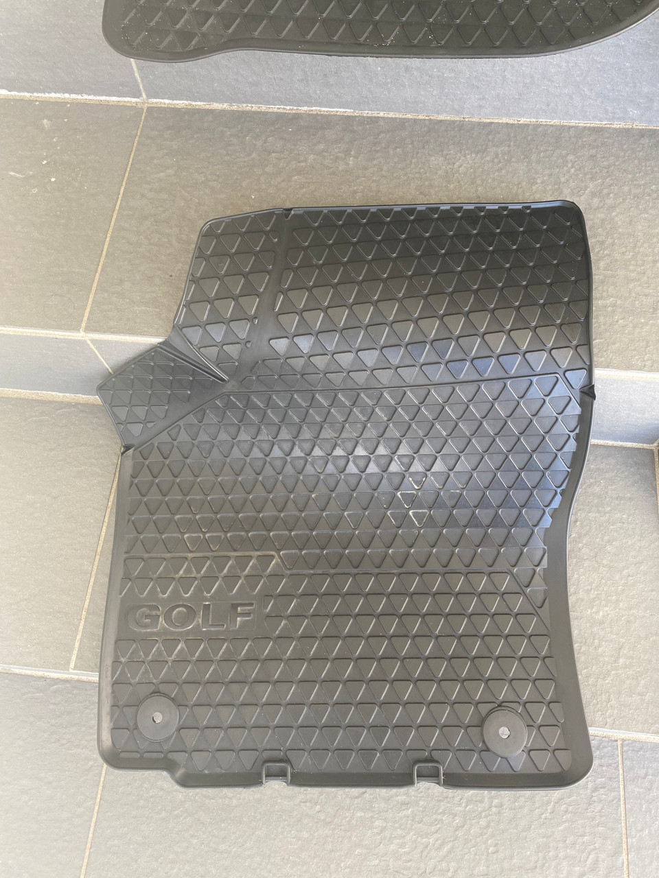 VW GOLF MK6 USED RUBBER FLOOR MATS 1K2 061 501 041 BLACK Parts 4