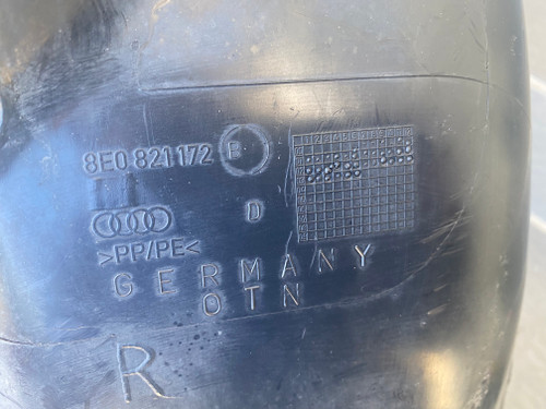 AUDI A4 B6 SEDAN USED RHF INNER GUARD LINER 8E0 821 172 B