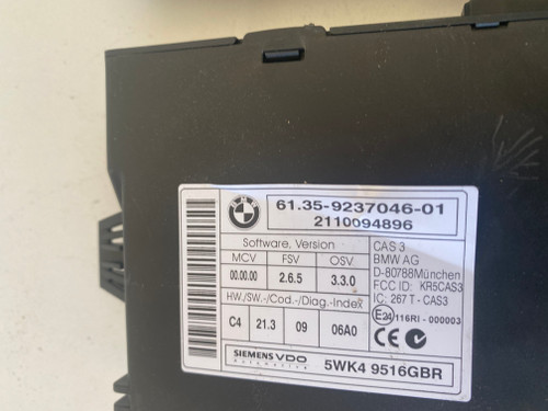 BMW E70 LATE 3L DIESEL USED EWS KIT DDE 8 510 838 - 01