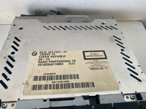 BMW E90 PROFESSIONAL CD RADIO USED 6512 9231929-01