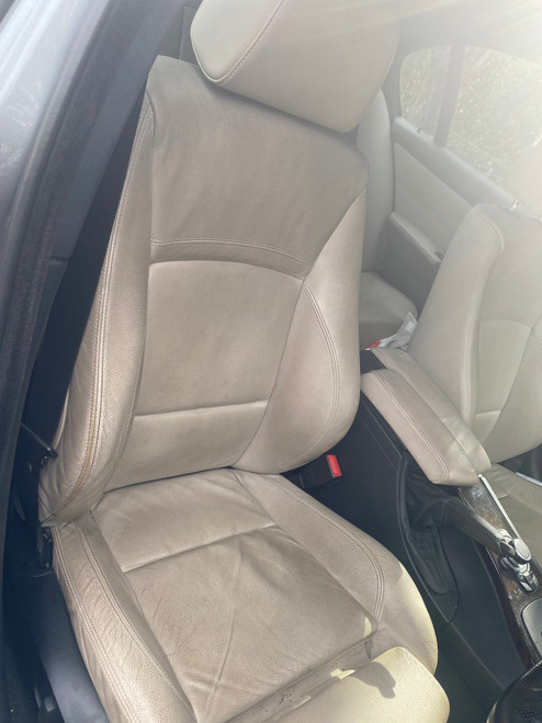 BMW E90 USED RHF M TECH SEAT IN DACOTA OYSTER LEATHER LCCX