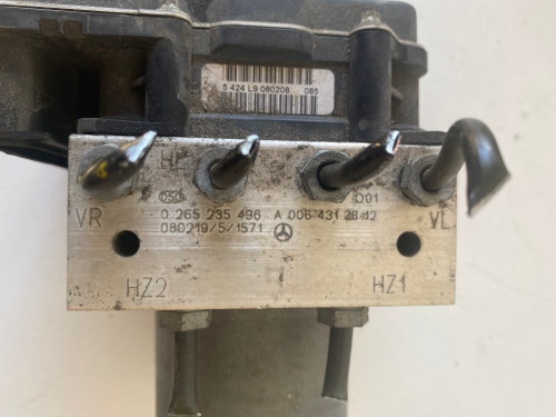MERCEDES B CLASS W245 USED ABS PUMP 0 265 235 496   A 006 431 28 12