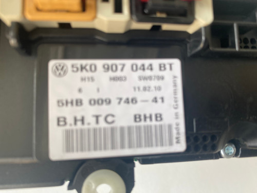VW PASSAT CC GOLF GTI USED CLIMATE CONTROL PANEL 5K0 907 044 BT
