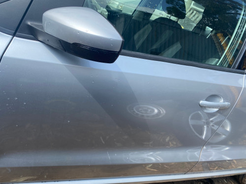 VW POLO 6R USED LHF DOOR SHELL IN SILVER LA7W PAINT CODE