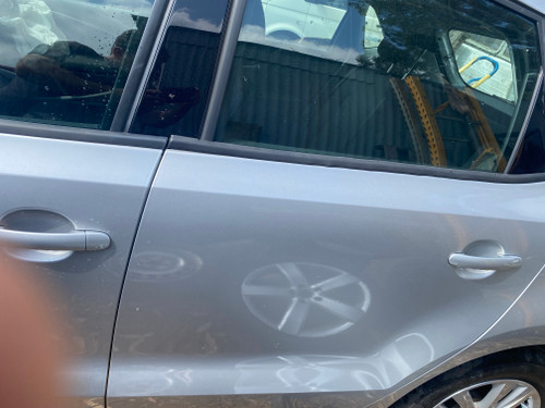 VW POLO 6R USED LHR DOOR SHELL IN SILVER LA7W PAINT CODE
