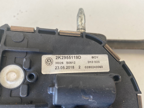 VW CADDY VAN 2005-2009 USED WINDSCREEN WIPER MOTOR WITH LINKAGES 2K2 955 023   1T2 955 199 D