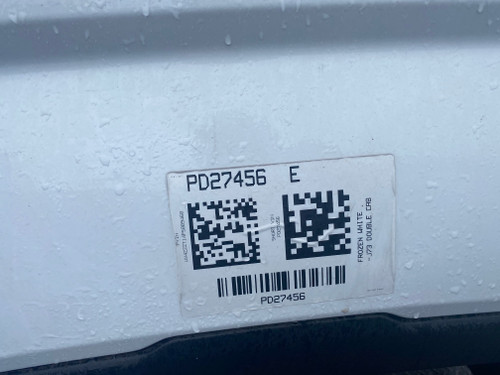 VW AMAROK 2023 USED TUB IN FROZEN WHITE 2E / 9F0 PAINT CODE