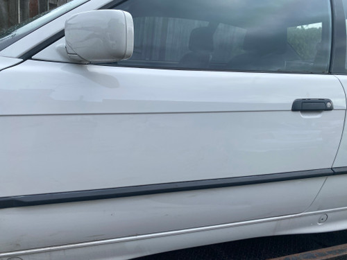 BMW E36 COUPE USED LH DOOR SHELL IN WHITE 