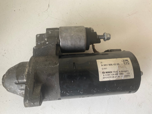 MERCEDES C 250 CDI USED STARTER MOTOR A 651 906 43 00