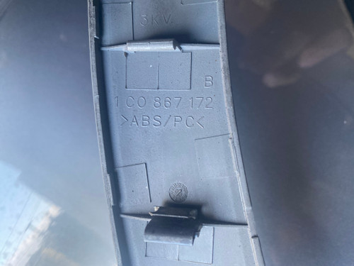 VW BEETLE USED RH INNER GRAB HANDLE COVER IN GREY 1C0 867 172 B