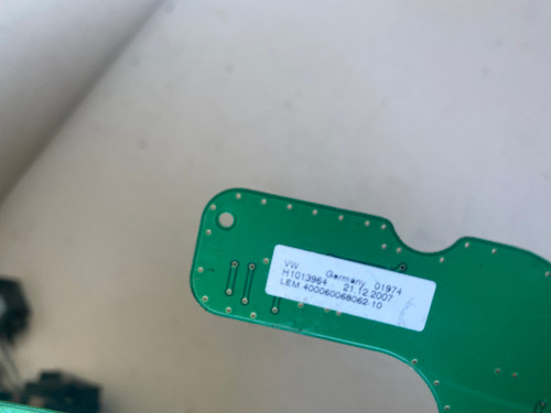 VW BEETLE 1.6 USED SHIFTER CIRCUIT BOARD H 1013964