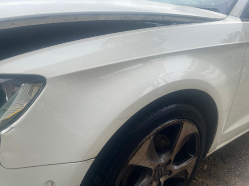 AUDI A3 8V USED LH GUARD IN WHITE Y9K PAINT CODE