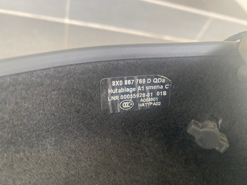 AUDI A1 5 DOOR LATE USED PARCEL SHELF 8X0 867 769 D QD8