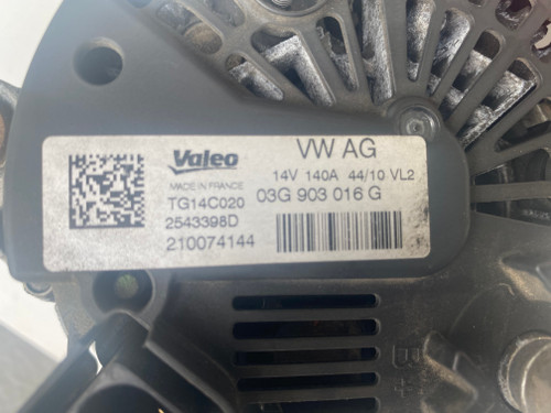 AUDI A4 B8 2L TDI CAGA USED ALTERNATOR 03G 903 016 G