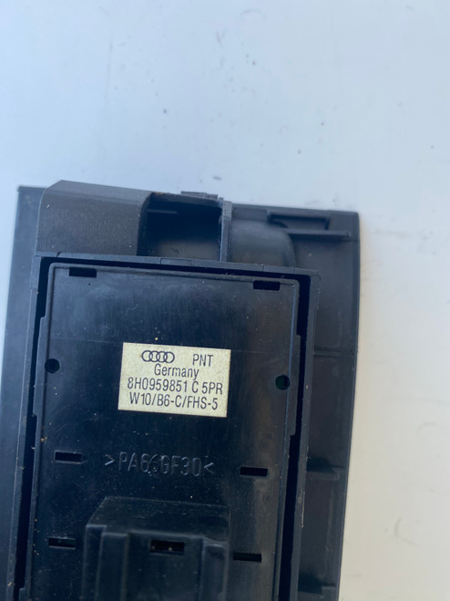 AUDI A4 B7 CONVERTIBLE USED DRIVERS WINDOW SWITCH PACK 8H0 959 851 C