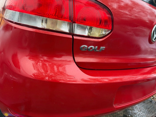 VW GOLF MK6 HATCH USED REAR BAR COVER IN RED A3S PAINT CODE