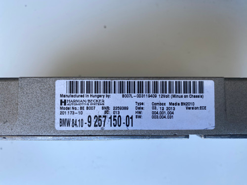 BMW X3 F25 USED BLUETOOTH CONTROL MODULE 84.10-9 257 150 -01