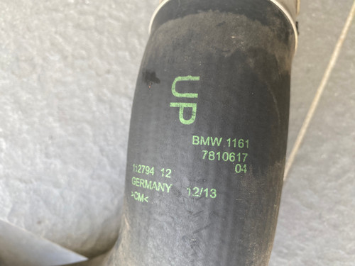 BMW X3 F25 DIESEL USED INTERCOOLER PRESSURE PIPE 1161 7810617-04
