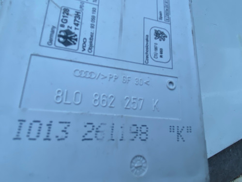 AUDI A4 B5 1997-1999 A3 1998-2000 CENTRAL LOCKING PUMP USED 8L0 862 257 K