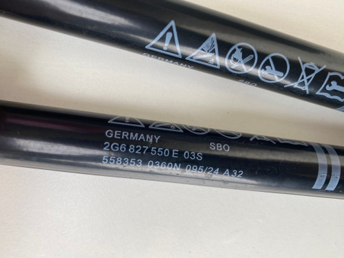 VW POLO 2024 USED TAILGATE SHOCKS 2G6 827 550 E 03S