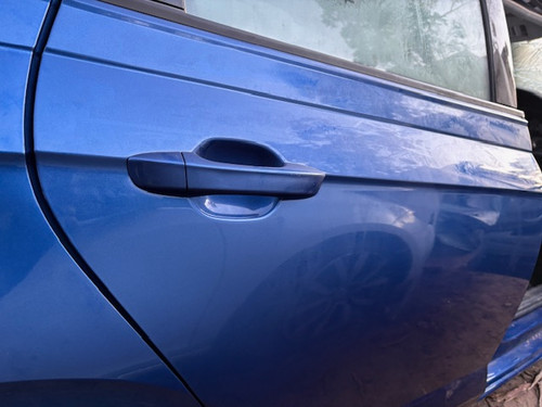 VW POLO 2024 USED RHR DOOR SHELL IN BLUE B5K PAINT CODE