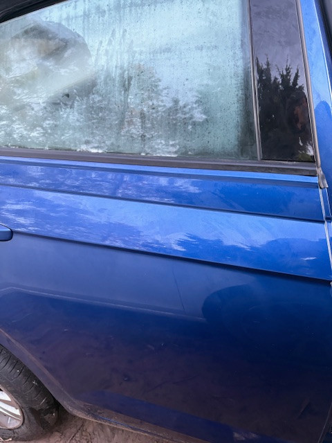 VW POLO 2024 USED RHR DOOR SHELL IN BLUE B5K PAINT CODE