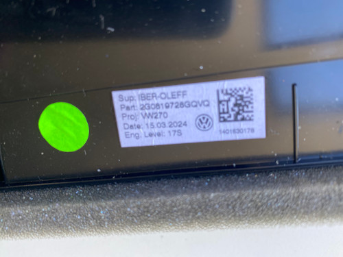 VW POLO 2024 USED CENTRE AIR VENT 2G0 619 726G