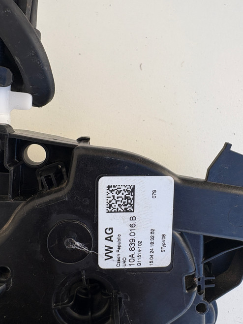 VW POLO 2024 USED RHR DOOR LOCK MECHANISM 10A 837 016 B
