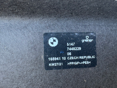 BMW F40 1 SERIES USED PARCEL SHELF 2019-2024  5147 7448229 01
