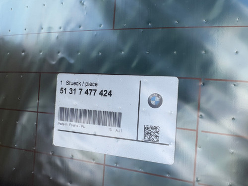 BMW F44 COUPE NEW GENUINE REAR WINDSCREEN 51 31 7 477 424