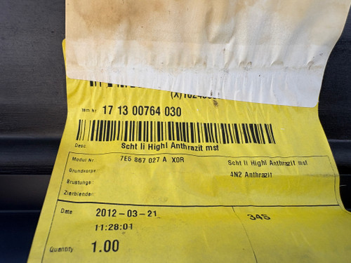 VW MULTIVAN HIGH LINE USED LH SLIDING DOOR INNER TRIM 7H5 867 027