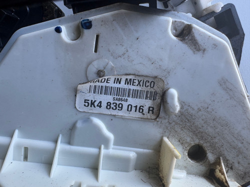 VW JETTA 2012 0N USED RHR DOOR LOCK ACTUATOR 5K4 839 016 R