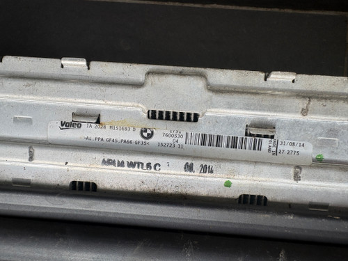 BMW F20 USED INTERCOOLER 1751 7600530 04 152723