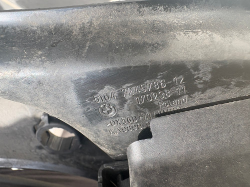 BMW F20 USED RADIATOR SUPPORT PANEL 5164 7245 786-12