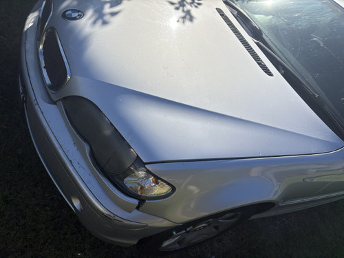BMW E46 4 DOOR SER 2 USED BONNET IN SILVER  TITANSILBER METALLIC (354)