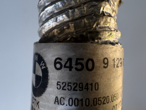 BMW 1 SERIES 125I USED AC HOSE 6450 9 129 060 -01