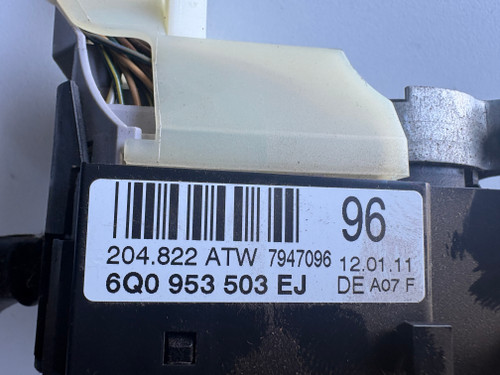 VW POLO 6R USED COMBINATION SWITCH 6Q0 953 503 EJ