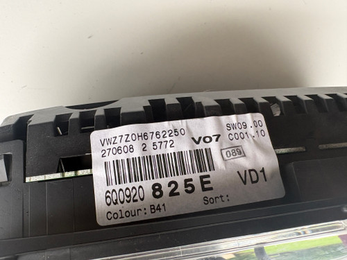 VW POLO 9N GTI USED INSTRUMENT CLUSTER 6Q0 920 825 E