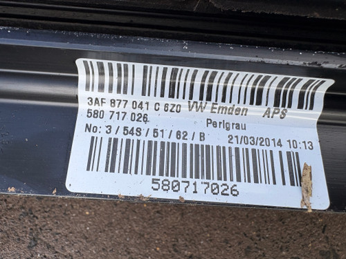 VW PASSAT 3C WAGON LATE USED SUNROOF CASETTE 3AF 877 041 C