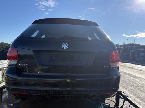 VW GOLF MK6 WAGON USED TAILGATE SHELL IN BLACK C9X PAINT CODE